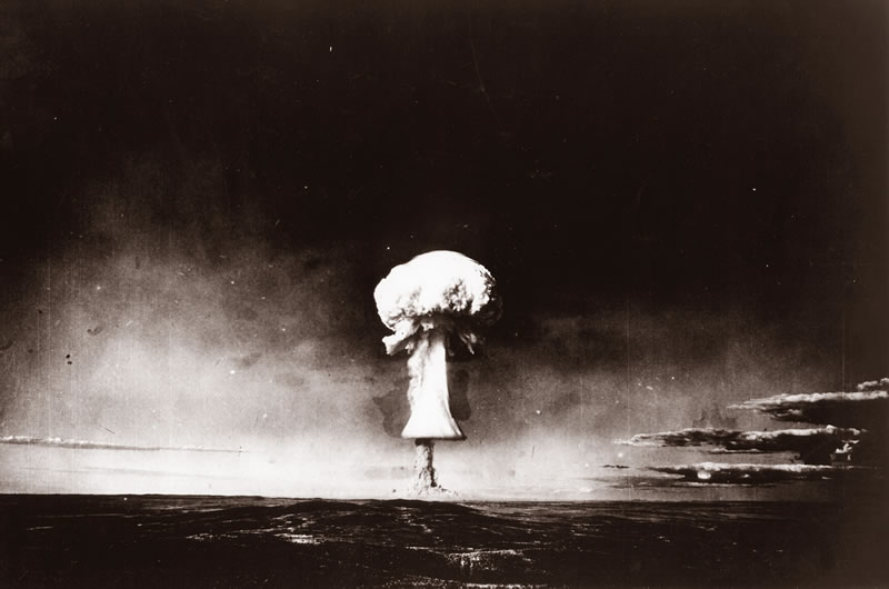 One of 456 nuclear tests conducted at the Semipalatinsk test site